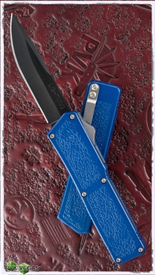 Taiwan Lightning Blue Handle Solid Black Single Edge Plain