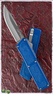 Taiwan Lightning Blue Handle Silver Single Edge Blade