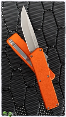 Taiwan Lightning Orange Handle Silver Single Edge Blade