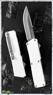 Taiwan Lightning White Handle Silver Single Edge Plain