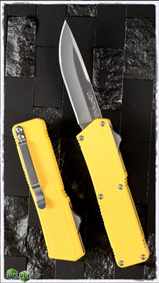 Taiwan Lightning Yellow Handle Silver Single Edge Plain