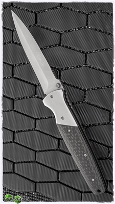 Rainy, Butch, Thom Vallotton Custom SOF D/A Automatic Knife Carbon Fiber - SN#040