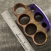 Vital EDC Custom Splash Anodized Purple/Bronze, Checkered Aluminum, Full Size Paperweight 3/4"