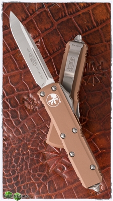 Microtech UTX-85 D/A OTF 231-4TA Tan Handle Satin Finish