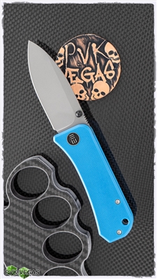 WE Knife Co. Banter Liner Lock Knife, Blue G-10 Scales, 2.9" BB/SW CPM-S35VN