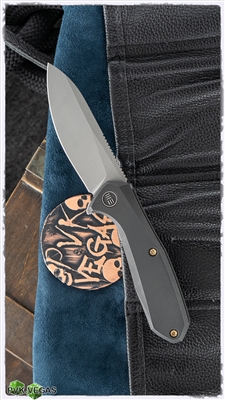 WE Knife Co. Mote Frame Lock, Black Titanium Scales, 2.6" BB&SW CPM-S35VN