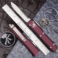 Microtech Ultratech S/E 121-10MR Stonewash Blade Merlot Handle