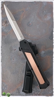 AKC F-16 D/A OTF Copper Inlay Silver Satin Bayonet