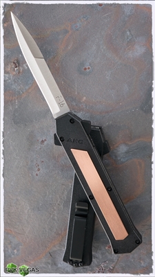 AKC F-16 D/A OTF Copper Inlay Silver Satin Bayonet