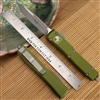 Microtech Ultratech 121-10APOD Single Edge Apocalyptic Blade, OD Green Handle