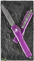 Microtech Ultratech S/E 121-10APVI Apocalyptic Blade Violet Handle
