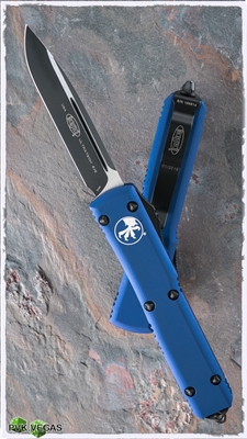 Microtech Ultratech D/A OTF S/E 121-1BL Blue Handle Black Blade