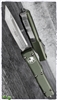 Microtech Ultratech 123-10OD Tanto Stonewash Blade, OD Green Handle