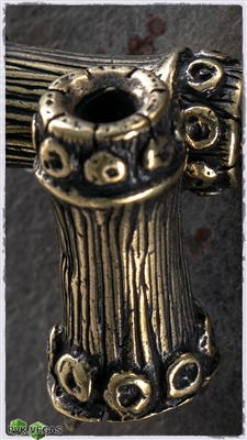 MW Distressed Brass Pillar Bead