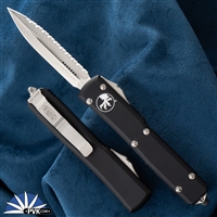 Microtech Ultratech D/E  122-12 Stonewash Full Serrated