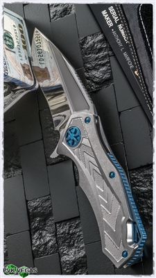 Marfione Custom Star Lord Titanium Handle Blue Ti Hardware HP Blade
