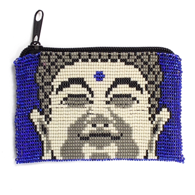 Buddha Coin Purse - #108 Blue