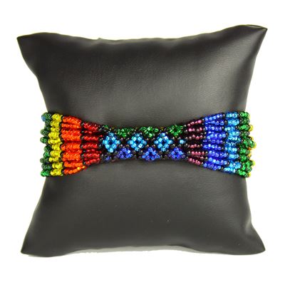 Zulu Bracelet - #118 Rainbow with Black