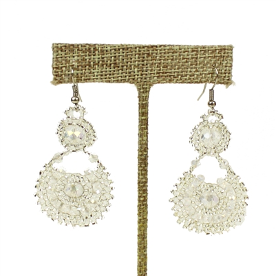 Crystal Canasta Earrings - #206 Crystal