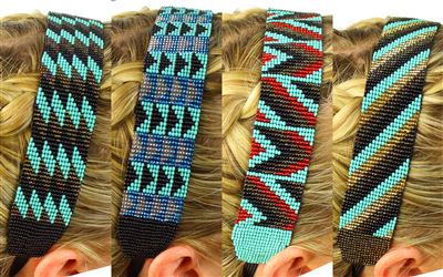 Wide Headband - Assorted Turquoise