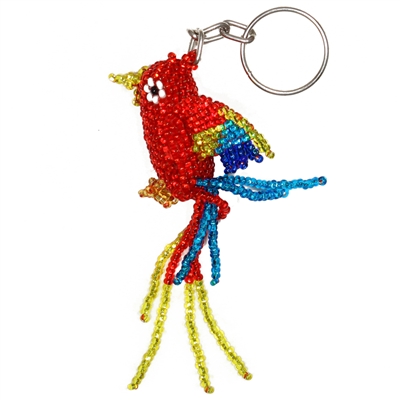 Parrot Keychain - Red