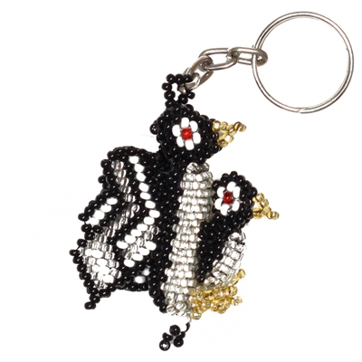 Penguin with Baby Keychain