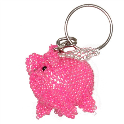 Flying Pig Keychain