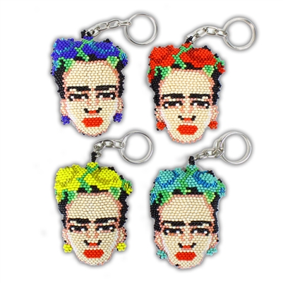 Frida Keychain - (2 1/8" wide x 2 3/4" tall x 7/8" thick)