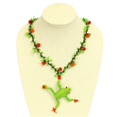 Tree Frog Necklace, Magnetic Clasp!