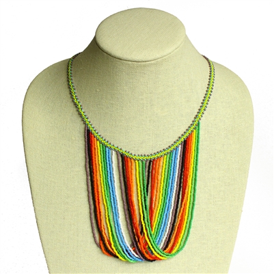 Swoop Necklace - #101 Multi, Magnetic Clasp