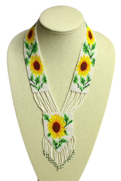 Sunflower Necklace, Magnetic Clasp