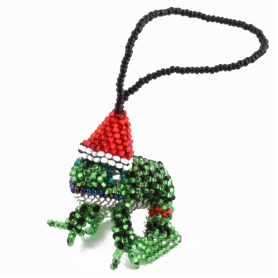 Santa Frog Ornament