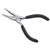 Mintcraft JL-NP017 Long Nose Miniature Plier, 4-1/2 in OAL Precision Milled Tapered Jaw, Non-Slip Comfort Grip