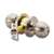 Mintcraft C368BV Reversible Door Knob Lockset, Keyed Different, Solid Brass, Satin Stainless Steel