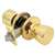Mintcraft TS Gallo 4-Way Tubular Tulip Door Knob Lockset, Polished Brass