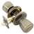 Mintcraft TS Gallo 4-Way Tubular Tulip Door Knob Lockset, Antique Brass