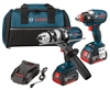Bosch 18 V 2-Tool Kit with EC Brushless 1/4 In. and 1/2 In. Socket-Ready Impact Driver and Brute Tough 1/2 In. Hammer Drill/Driver