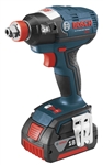 Bosch 18 V EC Brushless 1/4 In. and 1/2 In. Socket-Ready Impact Driver