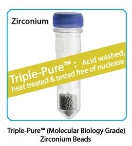 Prefilled 2.0 ml tubes, Zirconium Beads, 0.1mm Triple Pure - High Impact, 50 pk