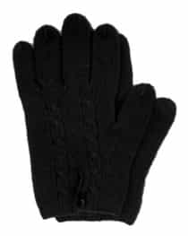 Knit Cashmere Gloves Black