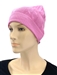 Cashmere Cable Knit Hat Pink
