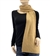 Pure Cashmere Cable Knit Scarf Camel