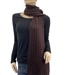 Pure Cashmere Cable Knit Scarf Dark Chocolate