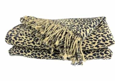 Cashmere Throw Blanket Cheetah Animal Print