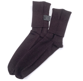 Dark Chocolate Brown Cashmere Socks