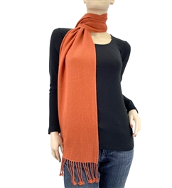 Persimmon Pashmina Scarf