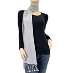 Silver Grey Pashmina Scarf