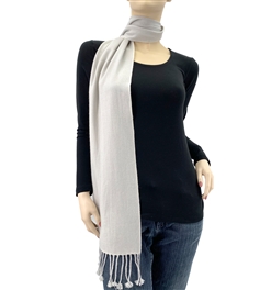 Light Grey Pashmina Scarf