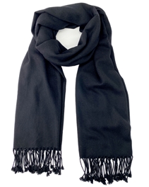 Black Pashmina Cashmere Shawl