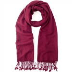 Cranberry Pashmina Shawl 2 Ply